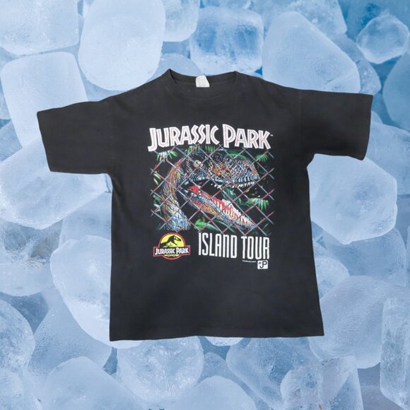 Vintage VTG 90s Jurassic Park Raptor T Shirt Size Large